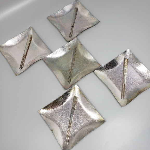 Vazuma Set Of 5 Appetizer Plates With Forks - Picture 5 of 13